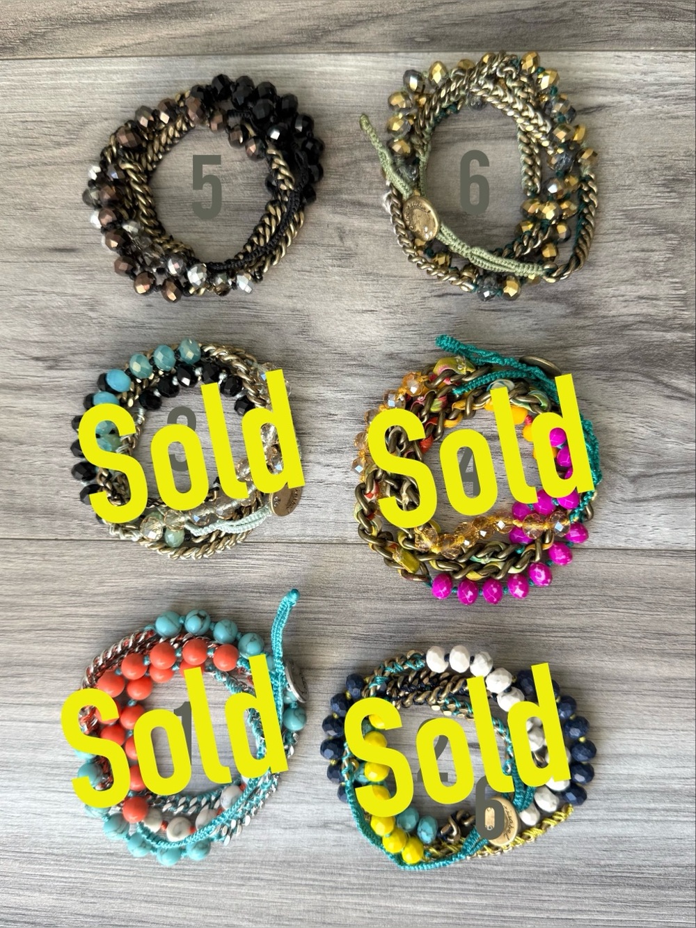 Chloe + Isabel Boho Multi-Strand Beaded Wrap Bracelets - Picture 2 of 4